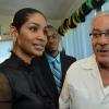 Rudolph Brown/Photographer
Lisa Hanna, Minister of Youth and Culture in discussion with James Moss Solomon, Chairman, Grace and Staff Community Development Foundation at NYS Summer Programme Press Launch at 6 Collins Green Avenue in Kingston on Wednesday, April 3, 2013
